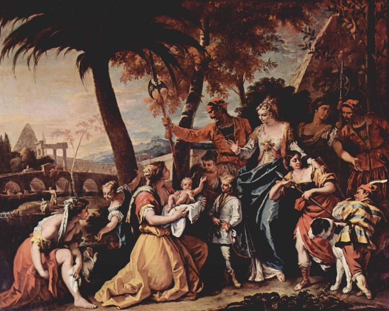 Sebastiano Ricci Die Rettung des Mosesknaben oil painting picture